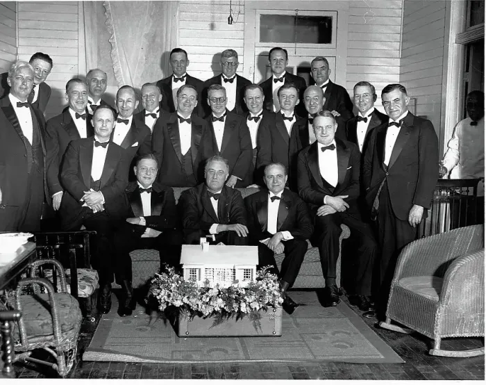 Framed Print : Guests at President-Elect Roosevelt's Birthday Party Framed Print : Guests at President-Elect Roosevelt's Birthday Party
