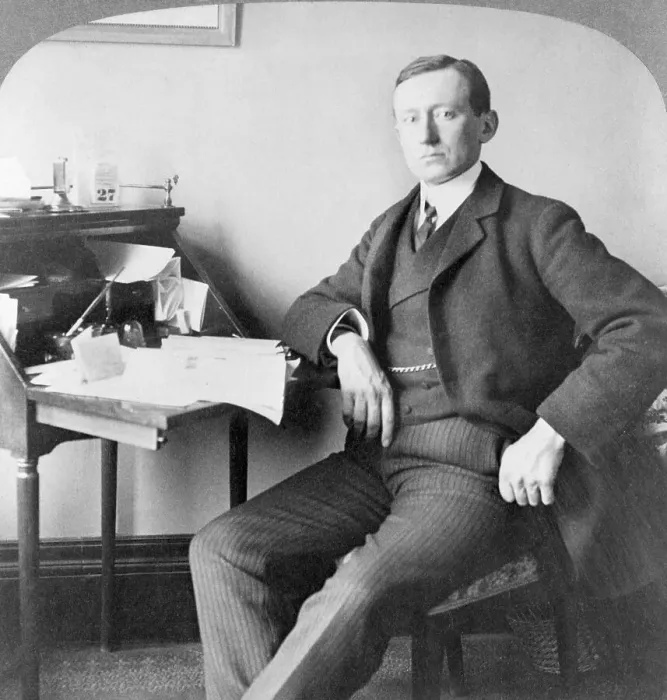 Framed Print : Guglielmo Marconi at His Desk Framed Print : Guglielmo Marconi at His Desk