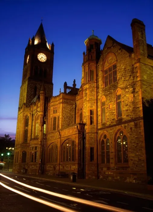 Framed Print : Guildhall, Derry City, Co Derry, Ireland Framed Print : Guildhall, Derry City, Co Derry, Ireland