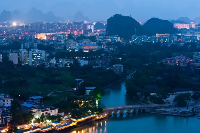 Framed Print : Guilin city, China Framed Print : Guilin city, China