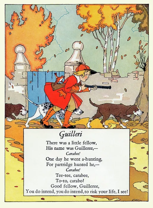 Framed Print : Guilleri. Illustrated page from 'Nursery Friends Framed Print : Guilleri. Illustrated page from 'Nursery Friends