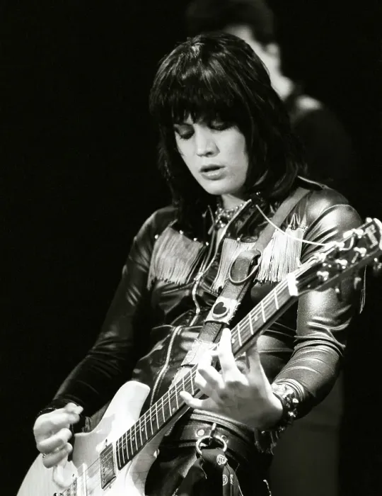 Framed Print : Guitarist Joan Jett of the rock band The Runaways Framed Print : Guitarist Joan Jett of the rock band The Runaways