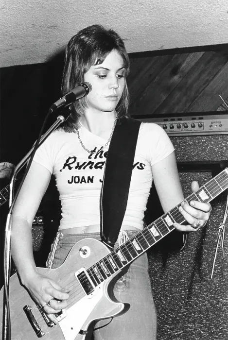 Framed Print : Guitarist Joan Jett of the rock band The Runaways Framed Print : Guitarist Joan Jett of the rock band The Runaways