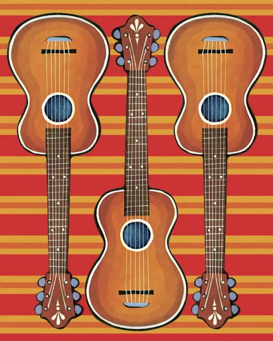 Framed Print : Three Guitars Framed Print : Three Guitars