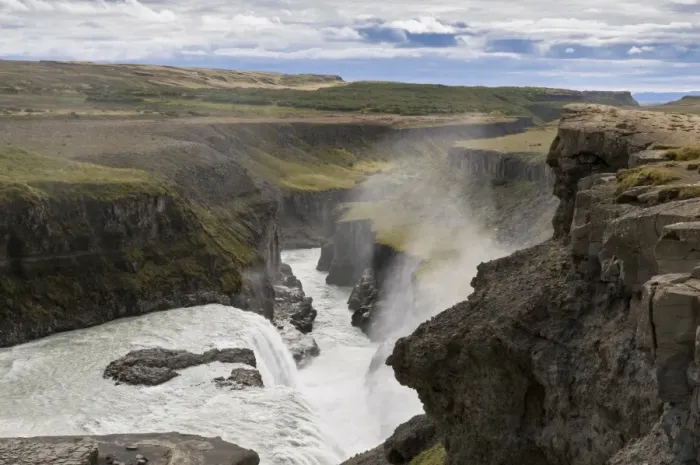 Framed Print : Gullfoss, Golden Falls, near Reykjavik, Iceland, Scandinavia, Europe Framed Print : Gullfoss, Golden Falls, near Reykjavik, Iceland, Scandinavia, Europe