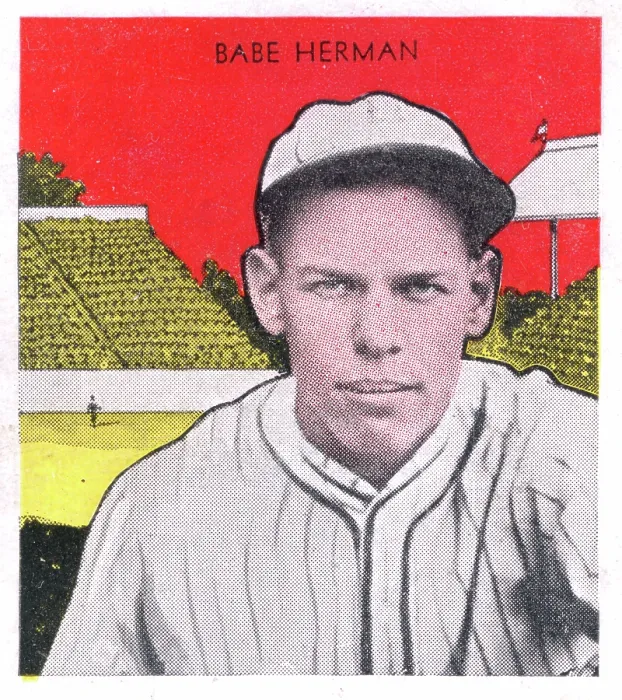 Framed Print : Gum Card Of Babe Herman Framed Print : Gum Card Of Babe Herman