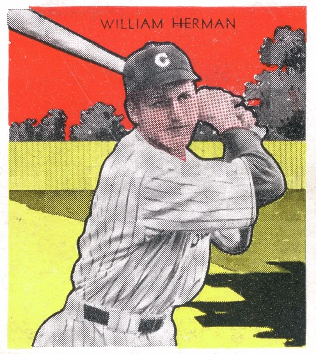 Framed Print : Gum Card Of Billy Herman Framed Print : Gum Card Of Billy Herman