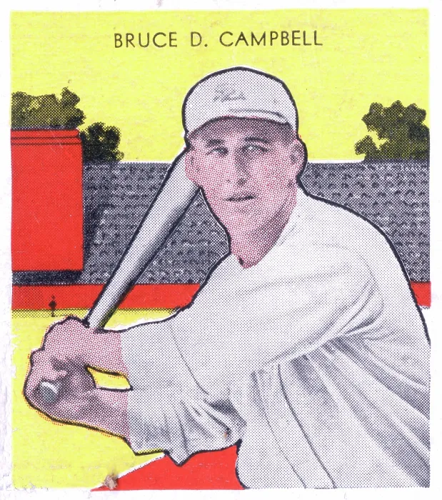 Framed Print : Gum Card Of Bruce Campbell