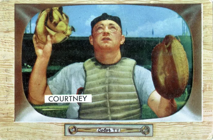 Framed Print : Gum Card Of Clint Courtney