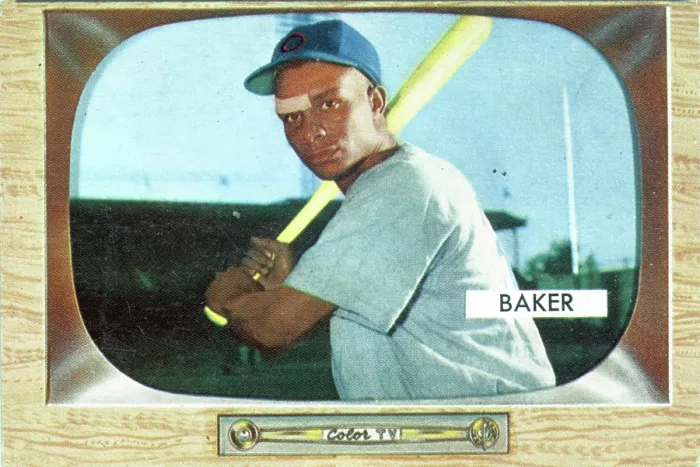 Framed Print : Gum Card Of Gene Baker Framed Print : Gum Card Of Gene Baker
