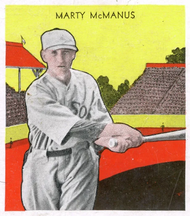 Framed Print : Gum Card Of Marty McManus Framed Print : Gum Card Of Marty McManus