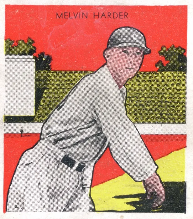 Framed Print : Gum Card Of Mel Harder