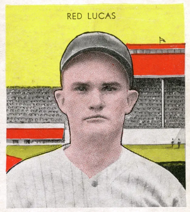 Framed Print : Gum Card Of Red Lucas Framed Print : Gum Card Of Red Lucas