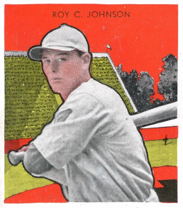 Framed Print : Gum Card Of Roy Johnson Framed Print : Gum Card Of Roy Johnson