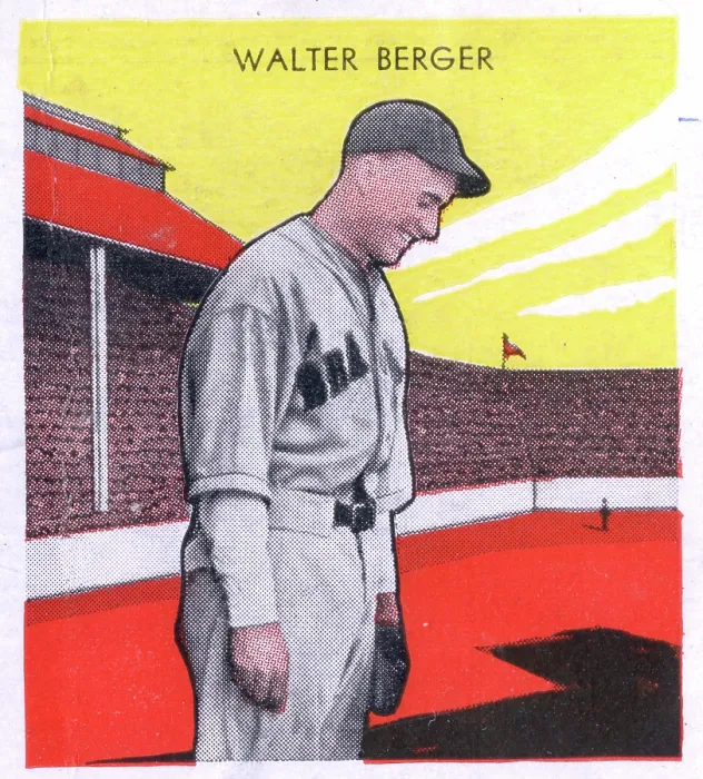 Framed Print : Gum Card Of Wally Berger Framed Print : Gum Card Of Wally Berger