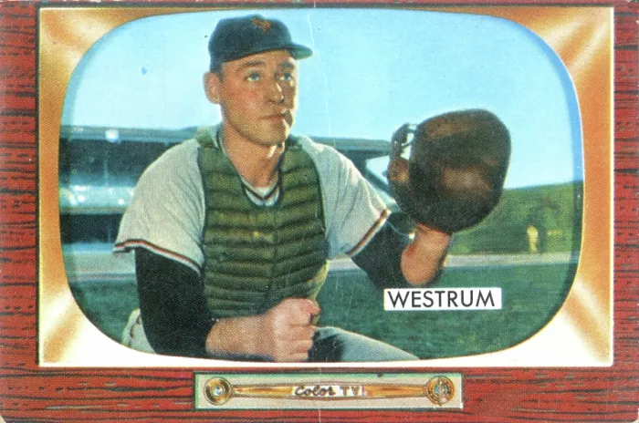 Framed Print : Gum Card Of Wes Westrum Framed Print : Gum Card Of Wes Westrum