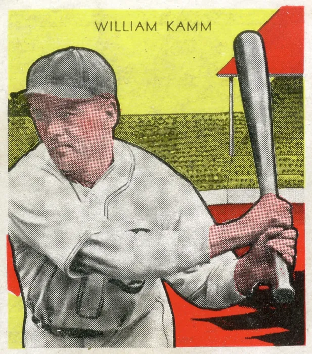 Framed Print : Gum Card Of Willie Kamm Framed Print : Gum Card Of Willie Kamm