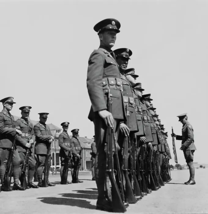 Framed Print : Gun Inspection Framed Print : Gun Inspection