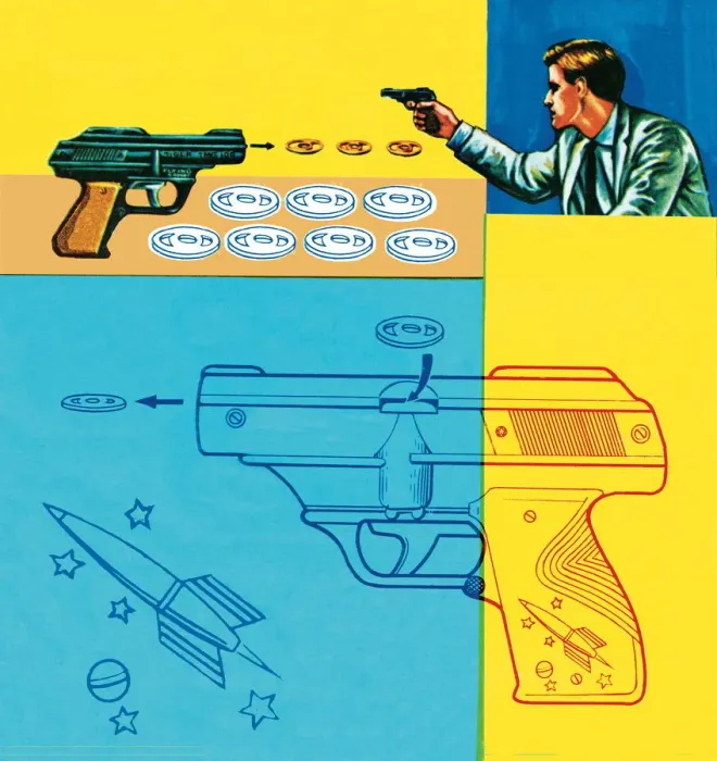 Framed Print : Gun pattern Framed Print : Gun pattern