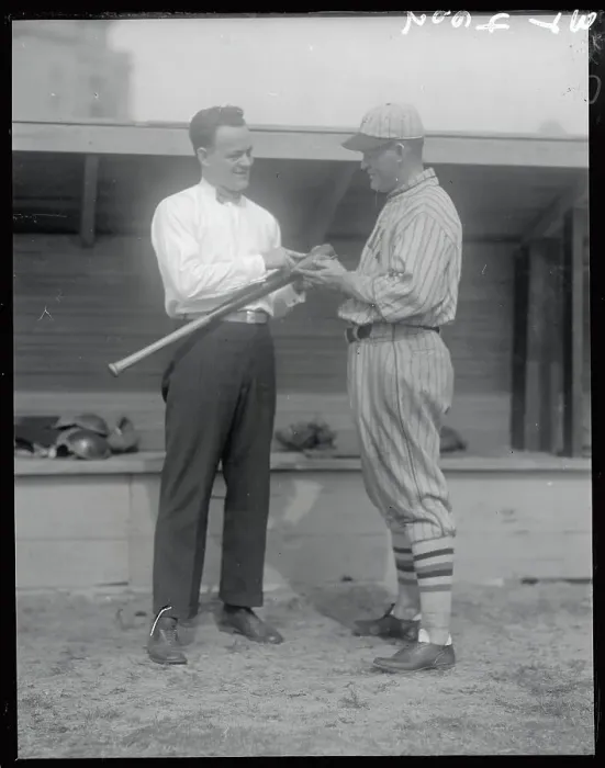 Framed Print : Gunboat Hudson Interviewing Rogers Hornsby Framed Print : Gunboat Hudson Interviewing Rogers Hornsby