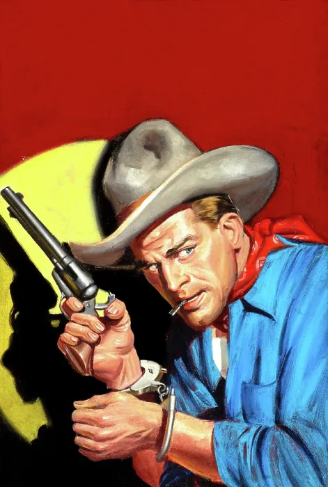 Framed Print : Gunsling in Cuffs