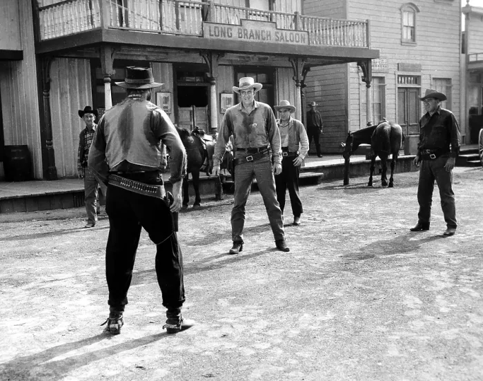 Framed Print : Gunsmoke. LOS ANGELES - CIRCA 1965: James Arness as Marshall Matt Dillon Framed Print : Gunsmoke. LOS ANGELES - CIRCA 1965: James Arness as Marshall Matt Dillon