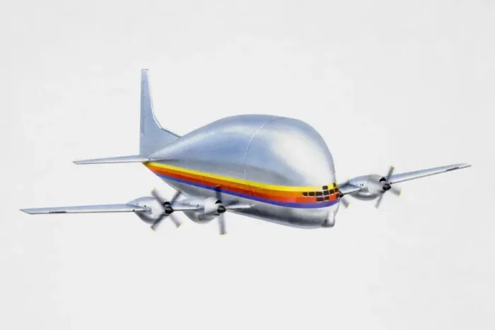 Framed Print : Guppy Transporter, large cargo aircraft with bulky hull, in flight Framed Print : Guppy Transporter, large cargo aircraft with bulky hull, in flight