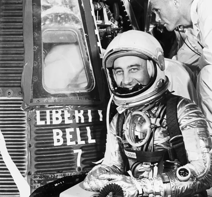 Framed Print : Gus Grissom in Space Suit Framed Print : Gus Grissom in Space Suit