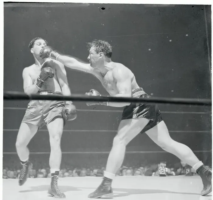 Framed Print : Gus Lesnevich Launching a Right Punch Framed Print : Gus Lesnevich Launching a Right Punch