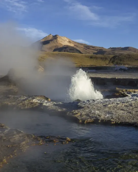Framed Print : Gusher in the evening light, Tatio Geysers, San Pedro de Atacama, Antofagasta Region, Chile Framed Print : Gusher in the evening light, Tatio Geysers, San Pedro de Atacama, Antofagasta Region, Chile