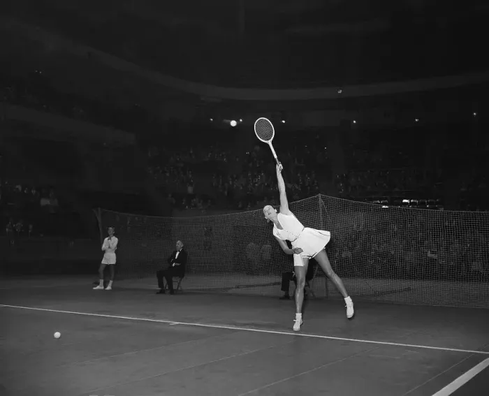 Framed Print : Gussie Moran Playing Tennis Framed Print : Gussie Moran Playing Tennis