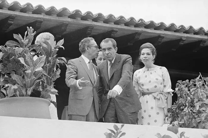 Framed Print : Gustavo Diaz Ordaz Speaking to Richard Nixon Framed Print : Gustavo Diaz Ordaz Speaking to Richard Nixon