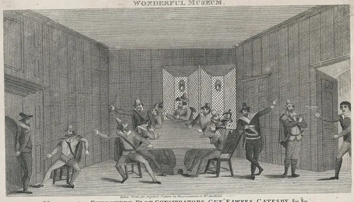 Framed Print : Guy Fawkes and His Followers During the Parliament Conspiracy Framed Print : Guy Fawkes and His Followers During the Parliament Conspiracy