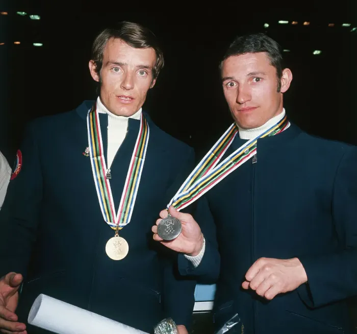Framed Print : Guy Perillat and Jean-Claude Killy Framed Print : Guy Perillat and Jean-Claude Killy