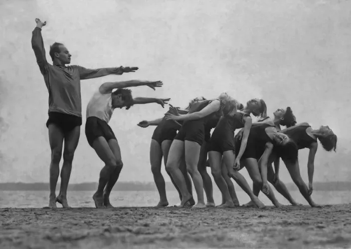 Framed Print : Gymnastics On The Beach Framed Print : Gymnastics On The Beach
