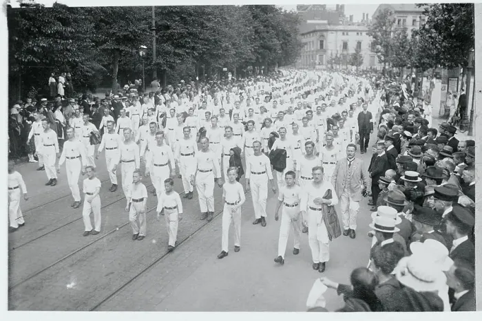 Framed Print : Gymnasts on Parade