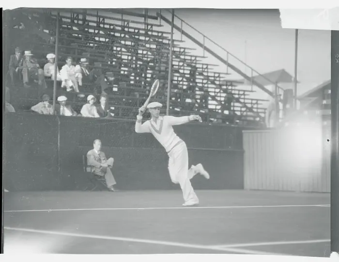 Framed Print : H. Ellsworth Vines in Tennis Action Framed Print : H. Ellsworth Vines in Tennis Action