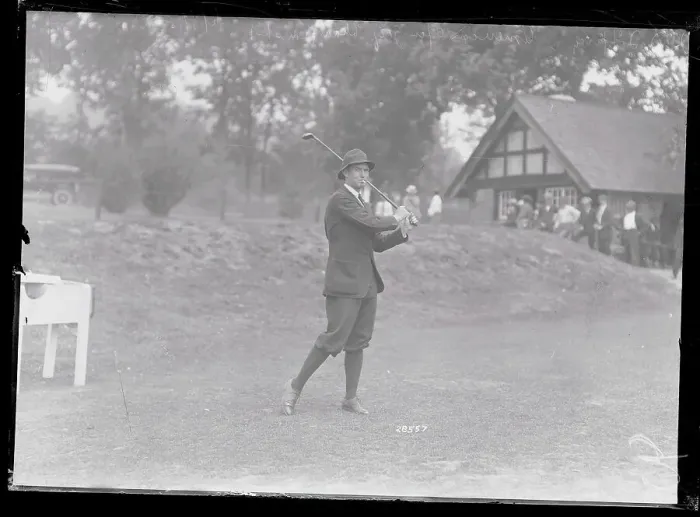 Framed Print : H. J. Topp Playing Golf Framed Print : H. J. Topp Playing Golf