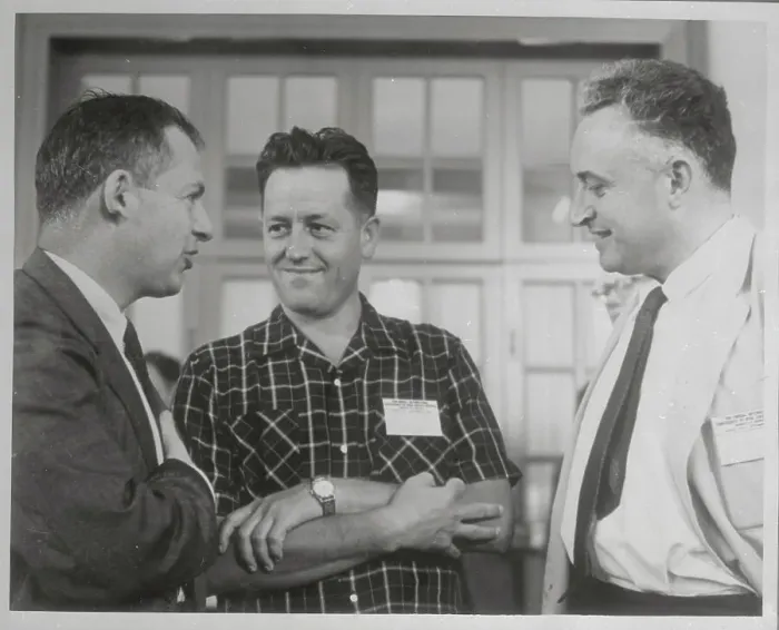 Framed Print : H L Anderson with V D Burlakov and G Hutchinson
