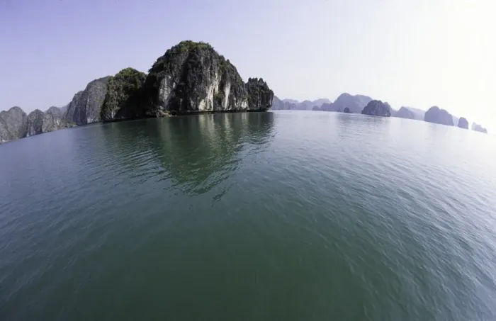 Framed Print : Ha Long Bay, karst formations, Gulf of Tonkin