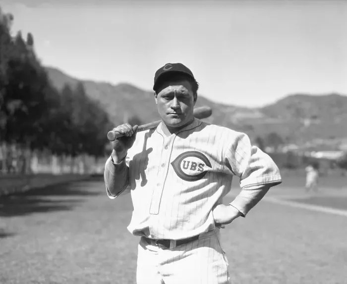 Framed Print : Hack Wilson Holding Baseball Bat