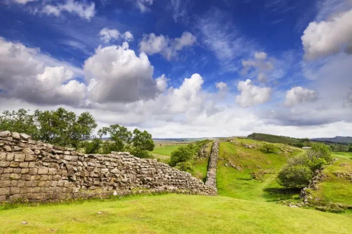 Framed Print : Hadrians Wall under a dramatic sky at Walltown Crags, Northumberland, England, United Kingdom Framed Print : Hadrians Wall under a dramatic sky at Walltown Crags, Northumberland, England, United Kingdom
