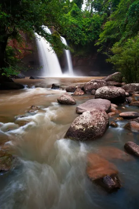 Framed Print : Haew Suwat Waterfall