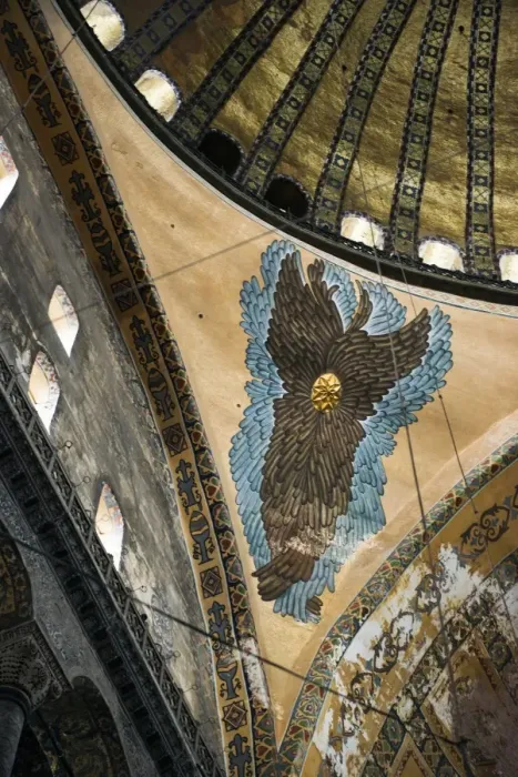 Framed Print : Hagia Sophia mosque interior, Istanbul, Turkey