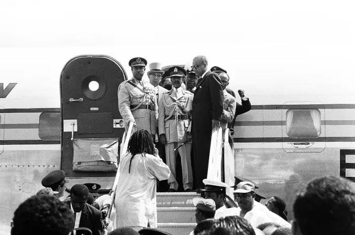 Framed Print : Haile Selassie Arrives In Kingston Jamaica Framed Print : Haile Selassie Arrives In Kingston Jamaica