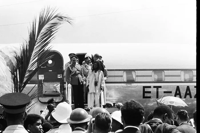 Framed Print : Haile Selassie Arrives In Kingston Jamaica Framed Print : Haile Selassie Arrives In Kingston Jamaica