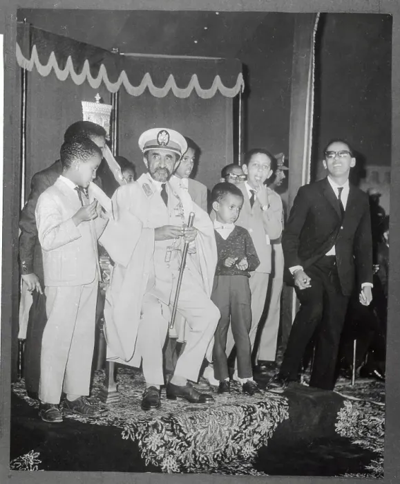 Framed Print : Haile Selassie with His Grandchildren Framed Print : Haile Selassie with His Grandchildren