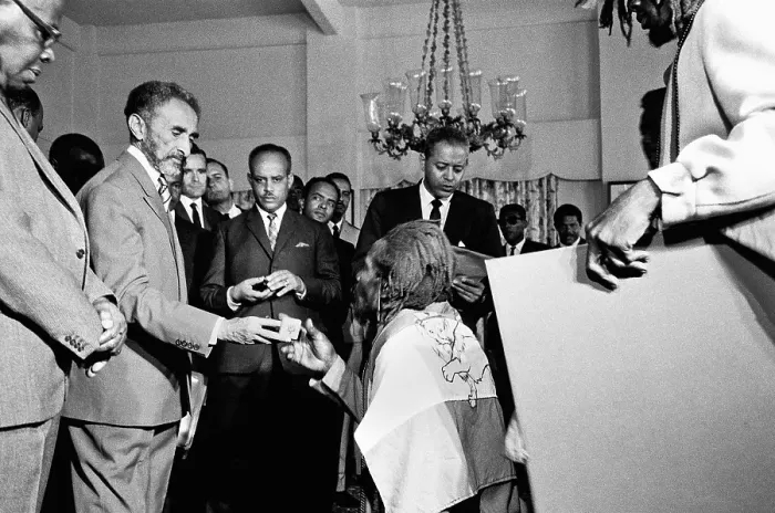 Framed Print : Haile Selassie Greets A Delegation Of Rastafarians At A Reception In Kingston Jamaica Framed Print : Haile Selassie Greets A Delegation Of Rastafarians At A Reception In Kingston Jamaica