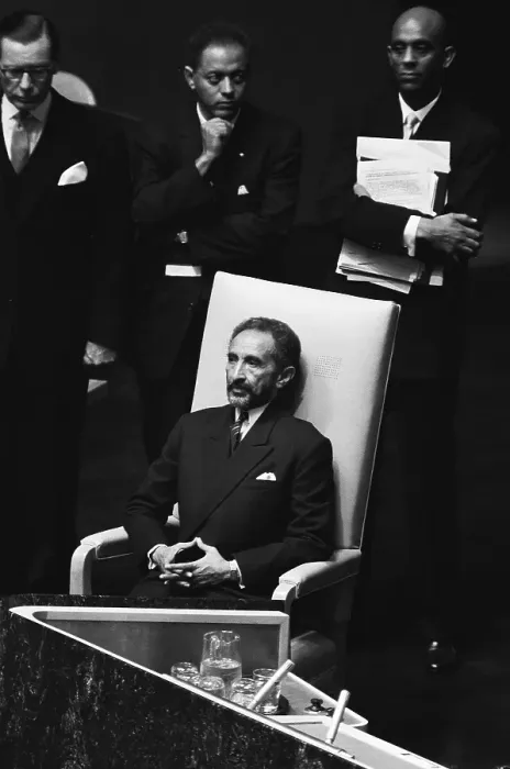 Framed Print : Haile Selassie Prepares To Address The United Nations Framed Print : Haile Selassie Prepares To Address The United Nations