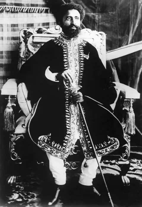 Framed Print : Haile Selassie On Throne at Coronation Framed Print : Haile Selassie On Throne at Coronation